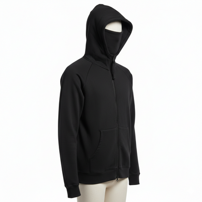 Balaclava Ninja Zipper Hoodie