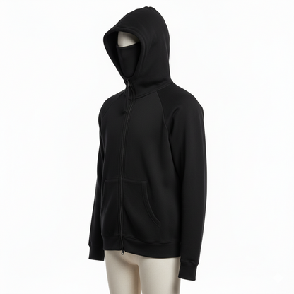 Balaclava Ninja Zipper Hoodie