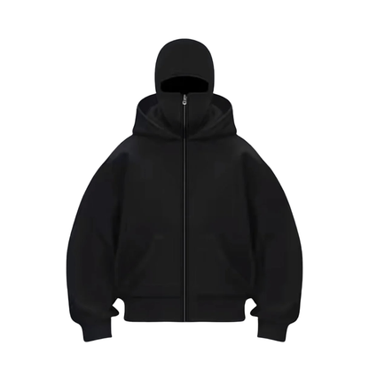 Balaclava Ninja Zipper Hoodie