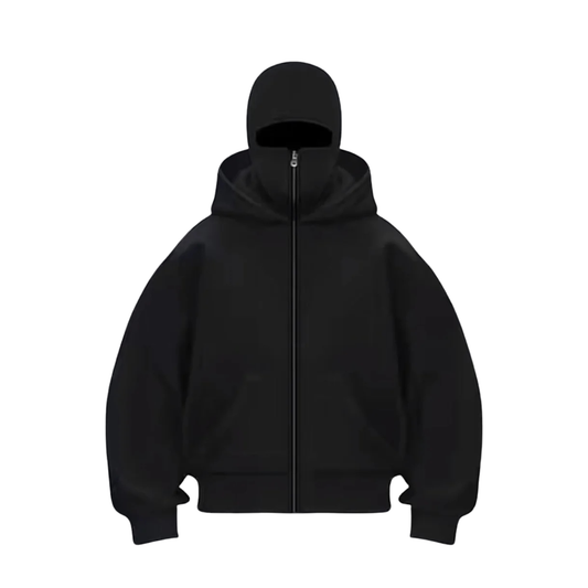 Balaclava Ninja Zipper Hoodie